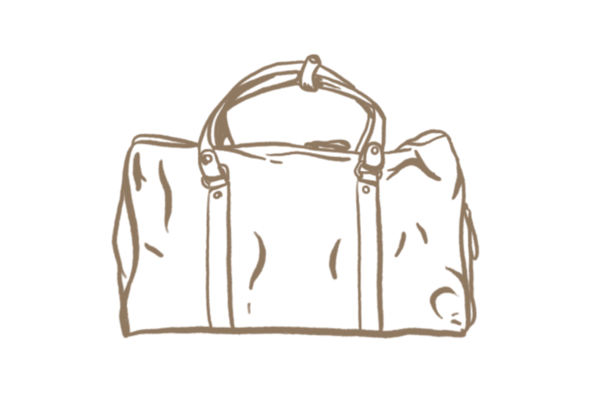 Illustration of a travel bag